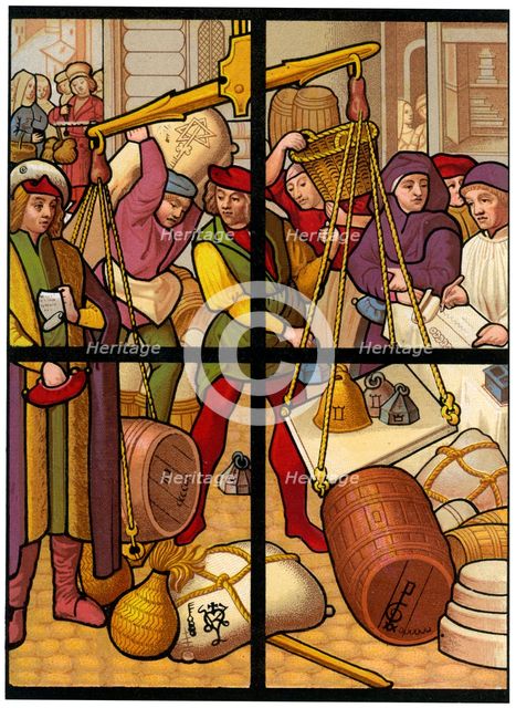 Wholesale dealers, 15th century (1849).Artist: Thurwanger Freres