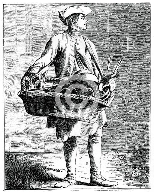 Who'll buy spoons and larding pins?!, 1737-1742.Artist: Bouchardon