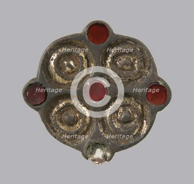 Whorl-Shaped Brooch, Frankish, 6th century. Creator: Unknown.