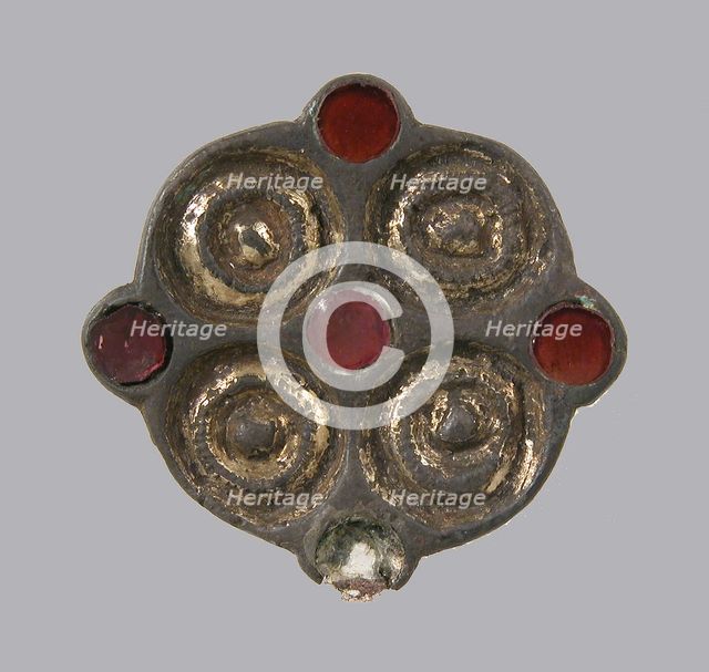 Whorl-Shaped Brooch, Frankish, 6th century. Creator: Unknown.