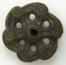 Whorl-Shaped Brooch, Frankish, ca. 550-650. Creator: Unknown