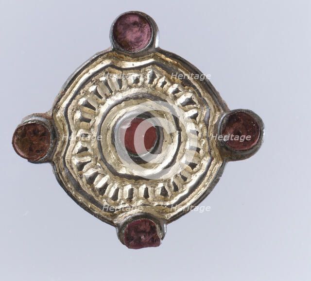 Whorl-Shaped Brooch, Frankish, ca. 550-650. Creator: Unknown.