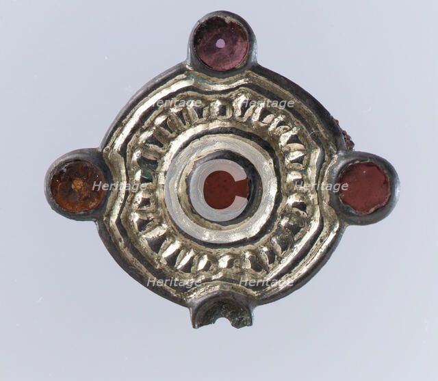 Whorl-Shaped Brooch, Frankish, ca. 550-650. Creator: Unknown.