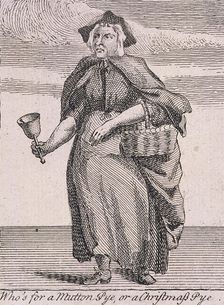 Who's for a Mutton Pye, or a Christmas Pye Cries of London, (c1688?). Artist: Anon