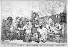 Wit's last stake... 1784. Artist: Thomas Rowlandson