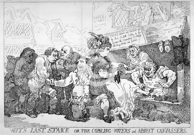 'Wit's last stake...', 1784. Artist: Thomas Rowlandson