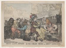 Wit's Last Stake, or the Cobbling Voters and Abject Canvassers, April 22, 1784., April 22, 1784. Creator: Thomas Rowlandson