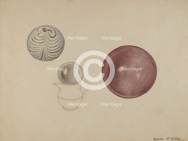 Witch Ball, 1935/1942. Creator: Paul Ward.