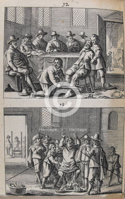 Witch trials. From: Abraham Paling, T afgerukt mom-aansight der tooverye“.