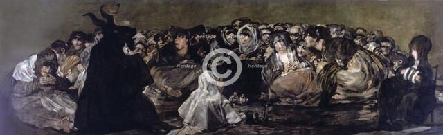 Witchess coven' (1797-1798), black painting by Francisco de Goya.