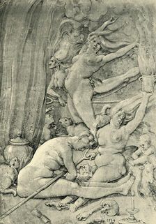 Witches, 1514, (1943). Creator: Hans Baldung