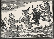 Witches, from The Invisible World by Cotton Mather , 1689. Creator: Anonymous