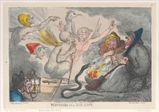 Witches in a Hay Loft, April 29, 1807., April 29, 1807. Creator: Thomas Rowlandson