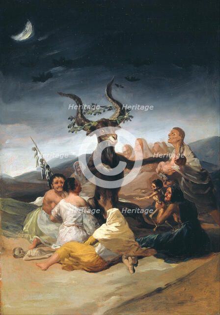 Witches Sabbath, 1797-1798. Artist: Goya, Francisco, de (1746-1828)