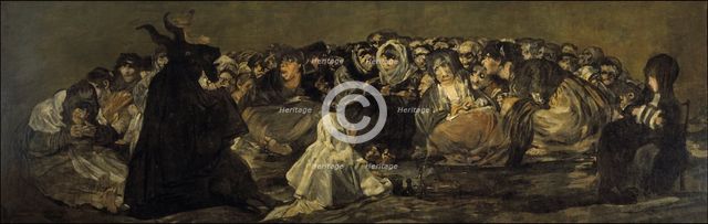 Witches' Sabbath or The Great He-Goat. Artist: Goya, Francisco, de (1746-1828)