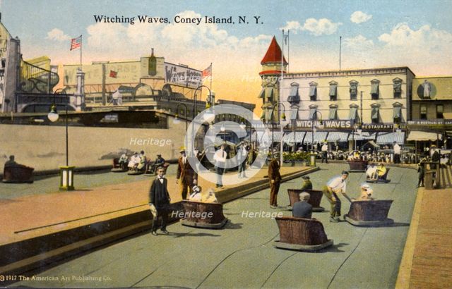 Witching Waves, Coney Island, New York City, New York, USA, 1916. Artist: Unknown