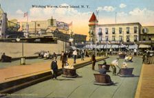 Witching Waves, Coney Island, New York City, New York, USA, 1916