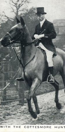 With the Cottesmore Hunt c1927 (1937)