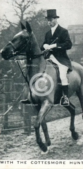 'With the Cottesmore Hunt', c1927 (1937). Artist: Unknown.