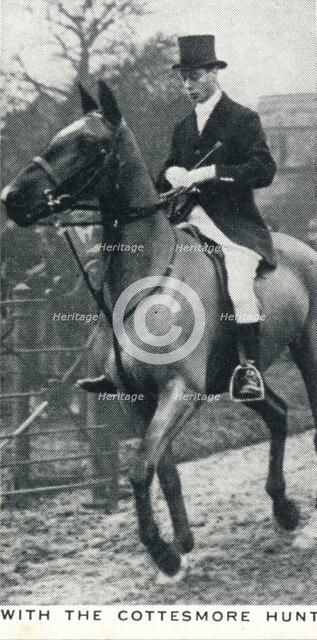 'With the Cottesmore Hunt', c1927 (1937). Artist: Unknown.