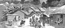 'With the Chin-Lushai Expeditionary Force; The Bazaar at Demagiri 1890. Creator: Unknown