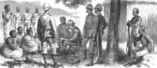'With the Chin-Lushai Expeditionary Force; The Rajah Lienpunga making his Submission 1890. Creator: Unknown