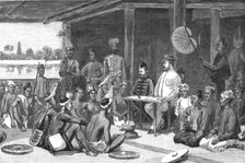 'With the Chins in Upper Burma, Major Raikes, Deputy-Commissioner of Upper Chindwin, meeting with t Creator: Unknown