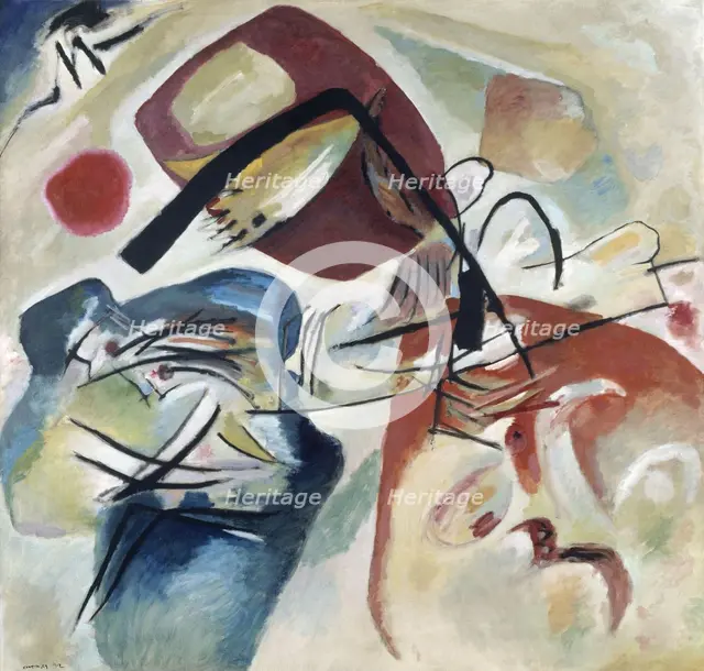 With the Black Arch (Mit dem Schwarzen Bogen). Artist: Kandinsky, Wassily Vasilyevich (1866-1944)