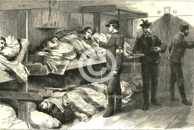 'With the Knights of Malta - the Luxury of a Smoke', Serbo-Bulgarian War, 1885 (1886) Creator: Unknown.