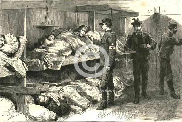 'With the Knights of Malta - the Luxury of a Smoke', Serbo-Bulgarian War, 1885 (1886) Creator: Unknown.