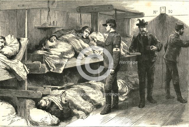 'With the Knights of Malta - the Luxury of a Smoke', Serbo-Bulgarian War, 1885 (1886) Creator: Unknown.