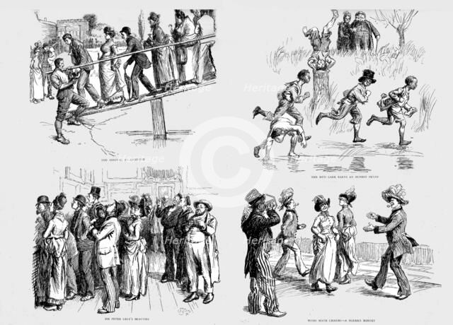 ''With the Holiday Folk to Hampton Court on Whit Monday', 1890. Creator: Unknown.