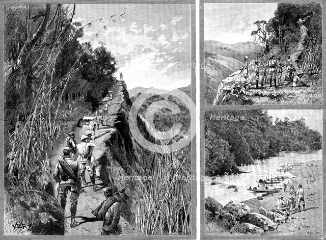 With the Lushai Expedition, 1890. Creator: R. Taylor.