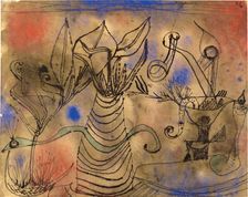With the snake, 1924. Creator: Klee, Paul (1879-1940)