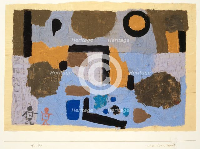 With the two lost ones, 1938. Creator: Paul Klee.