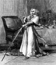 "With this I...did hand to hand engage the stalworth Englishers", scene from "Richelieu", 1873. Creator: Unknown