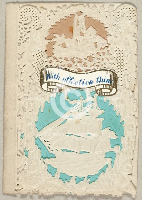 With Affection Thine (valentine), c. 1850. Creator: Thomas Wood.