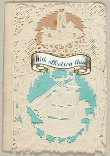 With Affection Thine (valentine), c. 1850. Creator: Thomas Wood