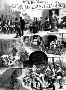 With an Easter Marching Detachment, 1898. Creator: Unknown