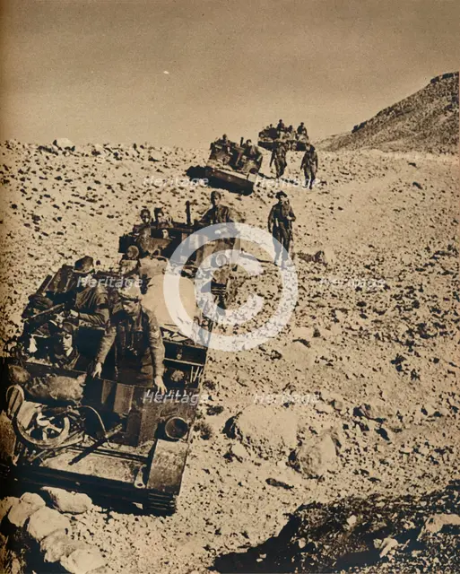 'With Anderson's Men in Tunisia', 1943. Artist: Unknown.