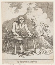 With Anger Foaming..., from Benevolent Epistle, 1790., 1790. Creator: Thomas Rowlandson