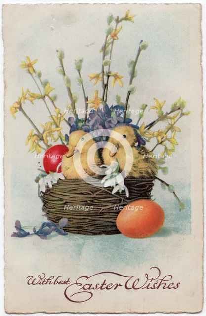 With best Easter Wishes, 1932. Creator: Unknown.