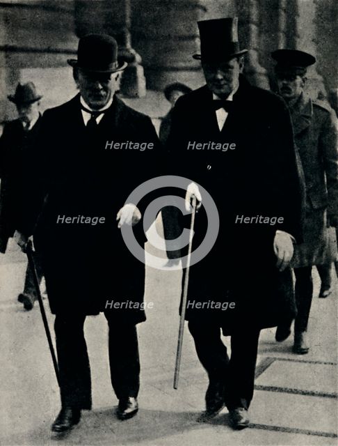 'With David Lloyd George', 1917, (1945).  Creator: Unknown.
