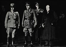 With General Diaz and Field-Marshal Haig 1919, (1945). Creator: Unknown