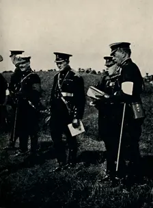With General French at Army Manoeuvres, 1912 (1945). Creator: Unknown