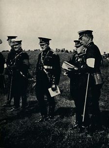 With General French at Army Manoeuvres, 1912 (1945). Creator: Unknown