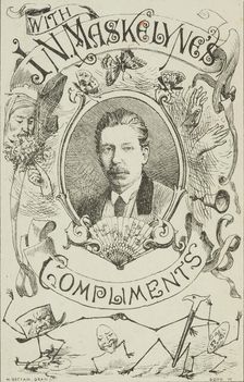 With J.N. Maskelyne's Compliments, late 19th century. Creator: Unknown