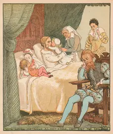 With Lippes as Cold as any Stone, They Kist The Children Small c1878. Creator: Randolph Caldecott