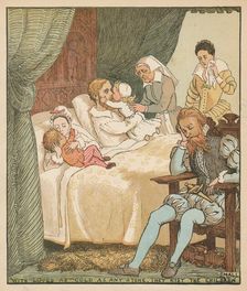 With Lippes as Cold as any Stone, They Kist The Children Small c1878. Creator: Randolph Caldecott