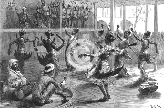 'With Lord Dufferin in Burma - Lord and Lady Dufferin in Theebaw's Theatre, 1886. Creator: Unknown.